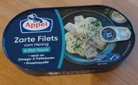 Appel Zarte Filets vom Hering in Skyr-Sauce 4020500922875 Zarte Heringsfilets in Frischkäsesauce mit Kräutern verfeinert