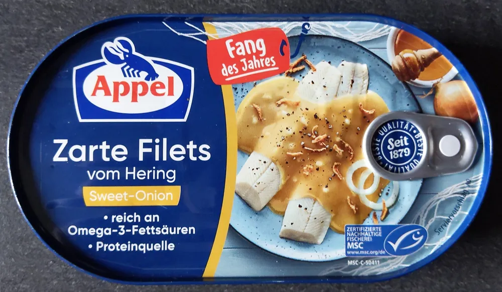 Fisch Zarte Filets vom Hering - Sweet Onion