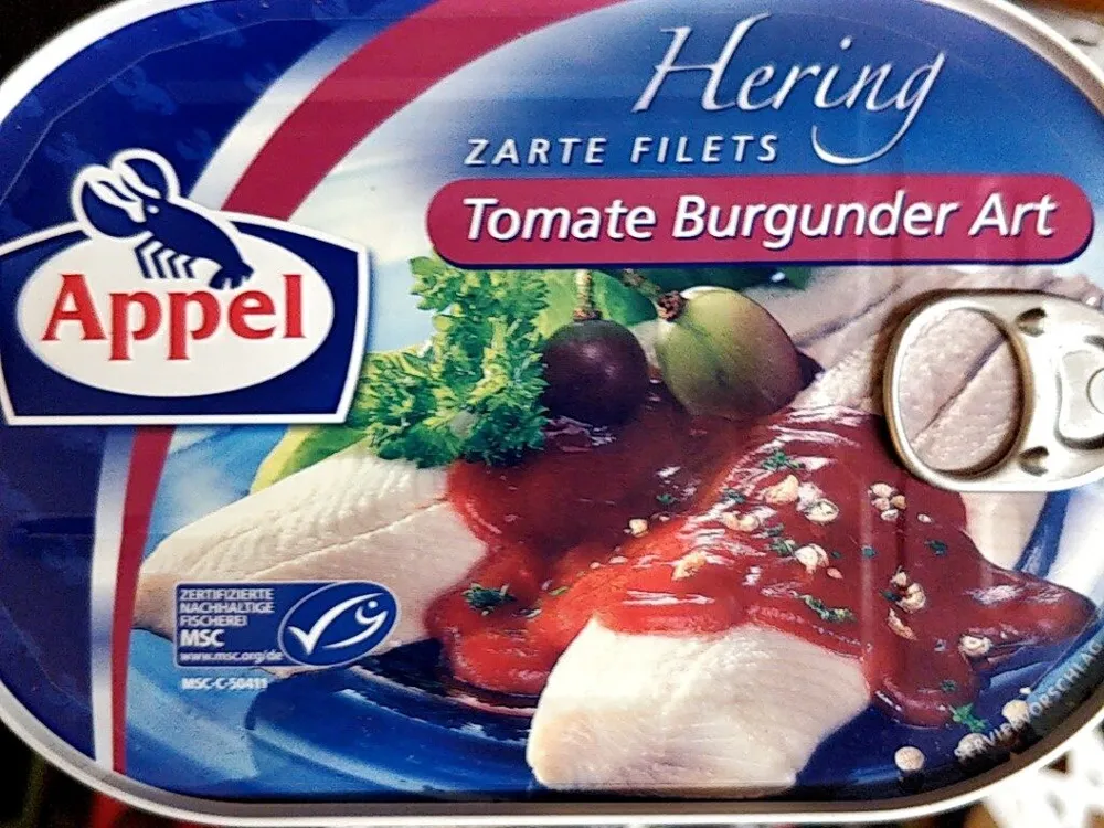 Heringsfilet Tomate Burgunder Art