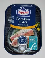 Forellenfilets geräuchert in Rapsöl