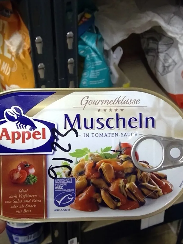 Muscheln in Tomaten Sauce