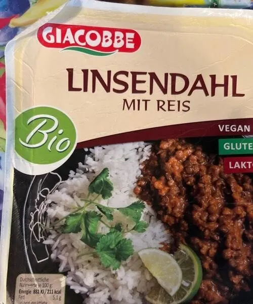 Linsen Dahl mit Reis