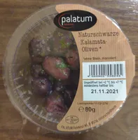 Naturschwarze Kalamata-Oliven