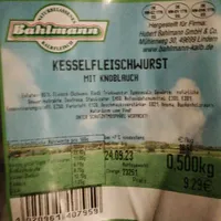 Kesselfleischwurst mit Knoblauch