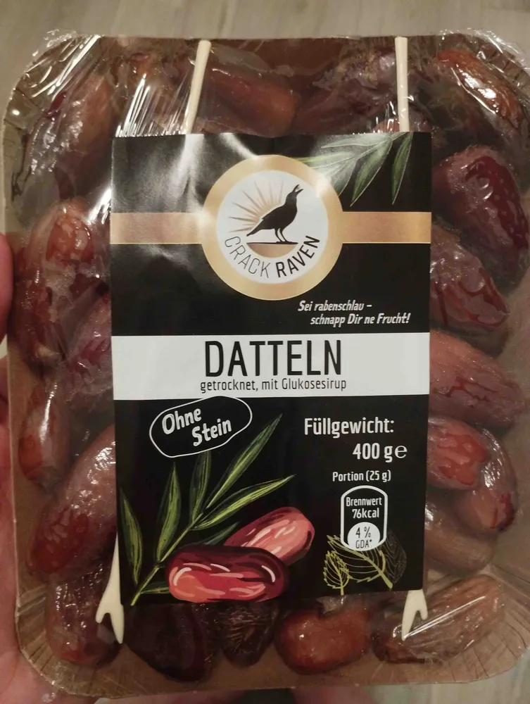 Datteln, getrocknet, mit Glukosesirup