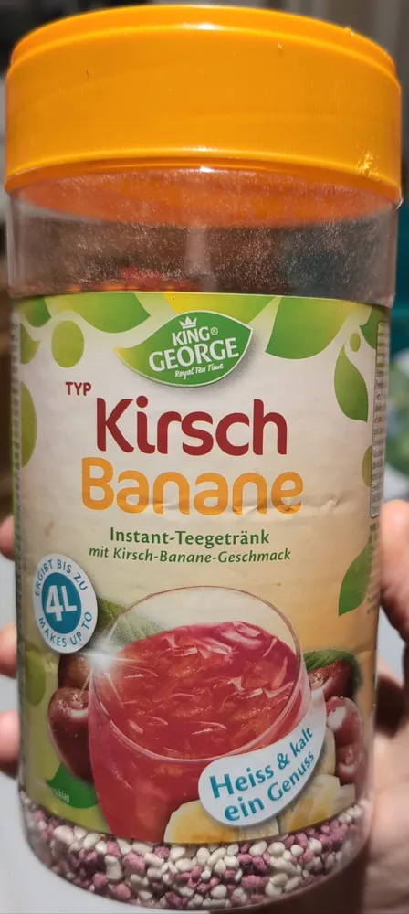 Instant-Teegetränk mit Kirsch-Banane-Geschmack