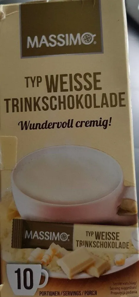 Weiße trinkschokolade