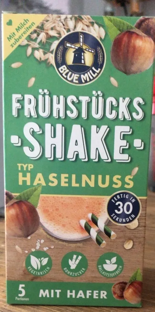 Frühstücks Shake Typ  Haselnuss