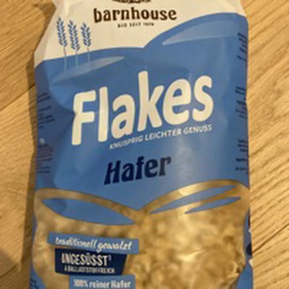 Flakes Hafer gewalzt geröstet