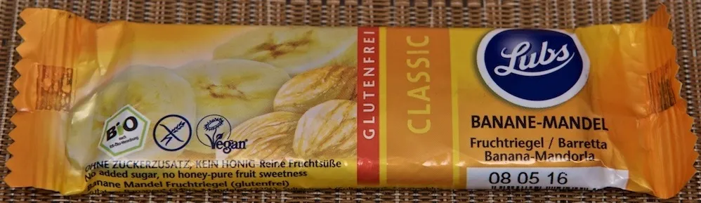 Banane-Mandel Fruchtriegel