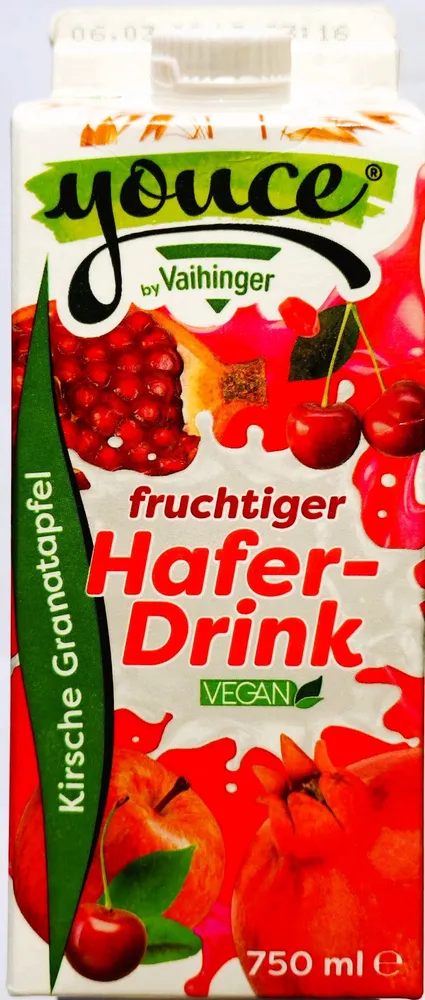 Haferdrink Kirsche Granatapfel