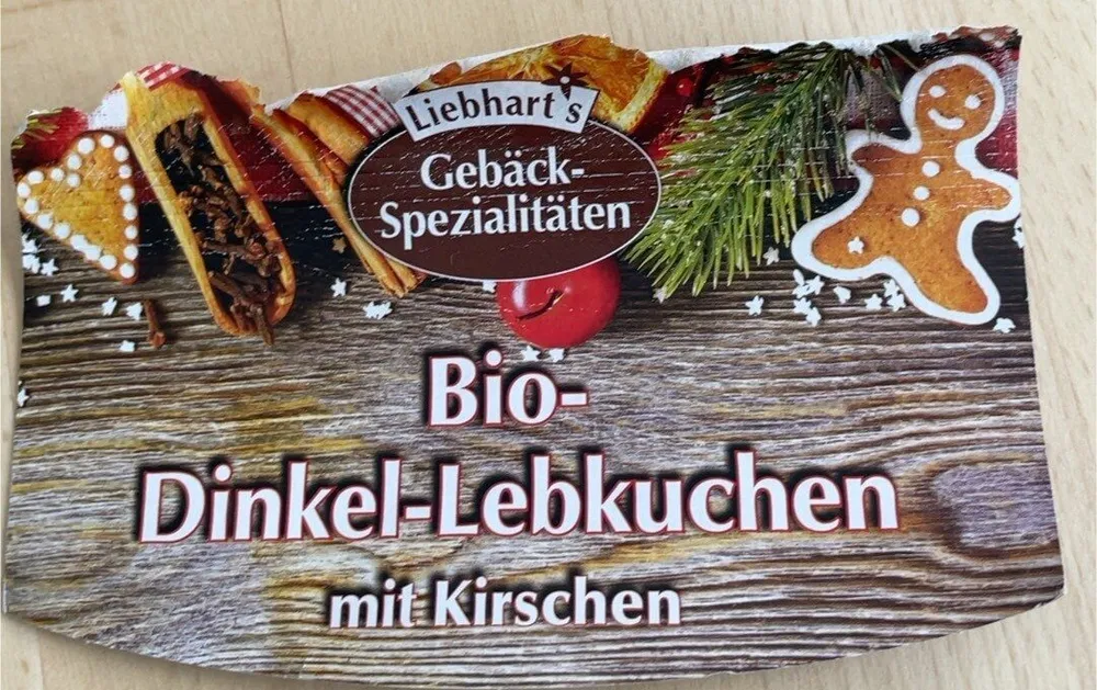 Bio-Dinkel-Lebkuchen mit Kirschen
