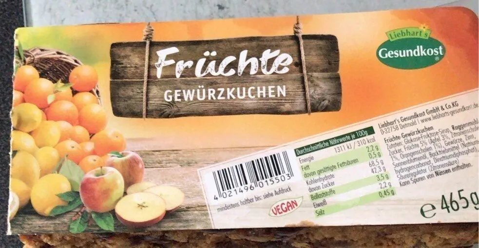 Früchte Gewürzkuchen