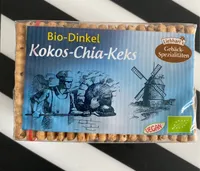 Bio-Dinkel Kokos-Chia-Keks