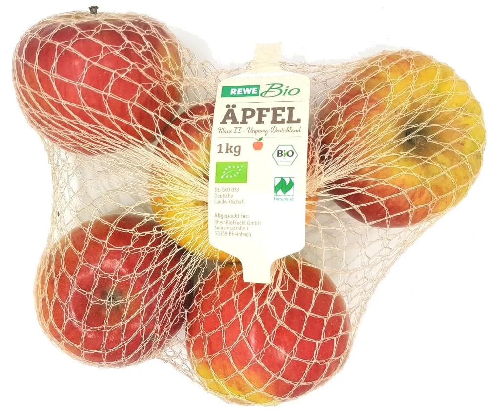 Bio Äpfel - Rewe Bio - Netz