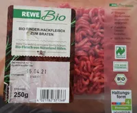 Bio Rinder-Hackfleisch zum braten