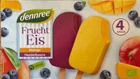 Fruchteis Mango, Heidelbeere