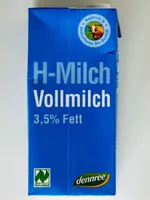dennree H-Milch Vollmilch 3,5 % Fett 4021851114384 Bio H-Vollmilch