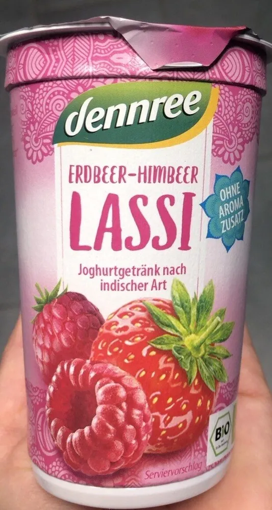 Erdbeer-Himbeer Lassi