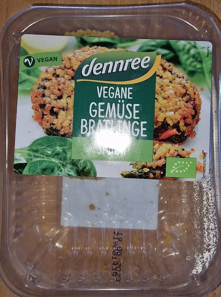 Vegane Gemüse-Bratlinge Spinat