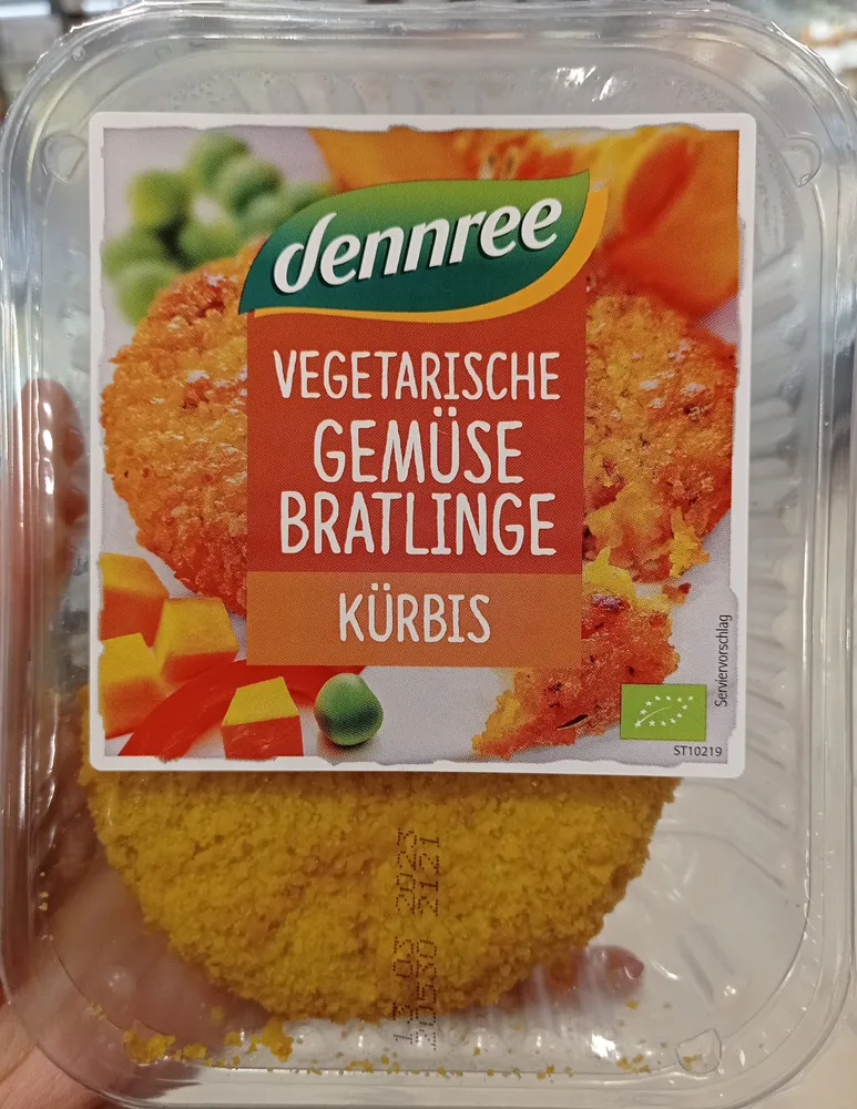 Vegetarische Gemüse Bratlinge Kürbis