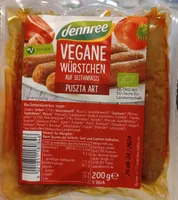 Vegane Würstchen auf Seitanbasis Puszta Art