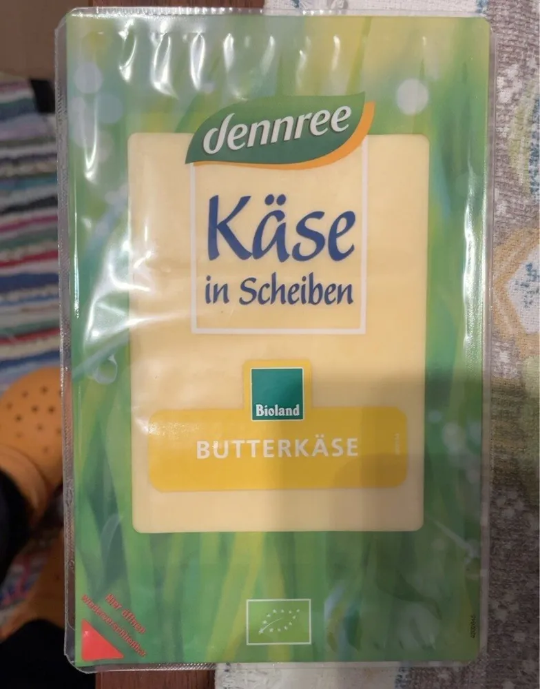 Butter, Käse in Scheiben