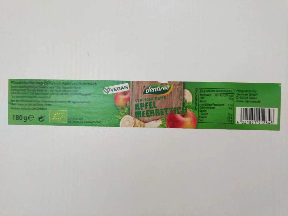 Apfel Meerrettich Streichcreme