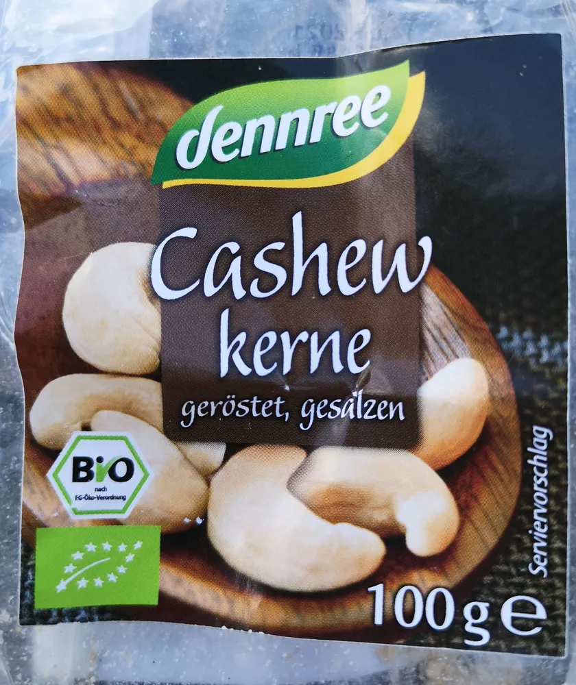 Cashew kerne geröstet, gesalzen