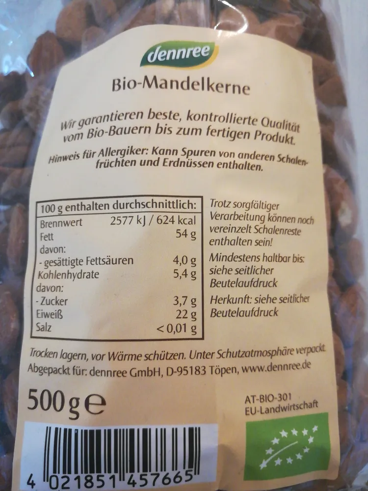 Mandelkerne, europäische