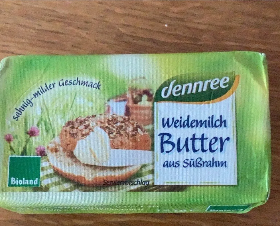 Weidemilch Butter aus Süßrahn