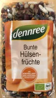 Bunte Bio-Hülsenfrüchte, getrocknet
