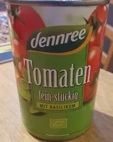 Tomaten fein-stückig mit Basilikum