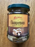 Champignons gegrillt, in Kräuteröl