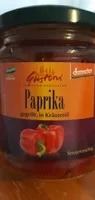 Paprika gegrillt in Kräuteröl