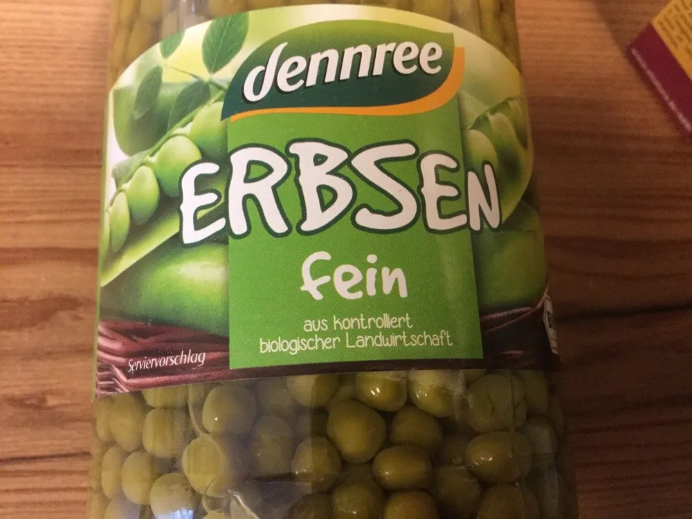 Erbsen groß