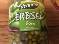 Erbsen groß