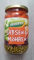 Erbsen und Möhren groß