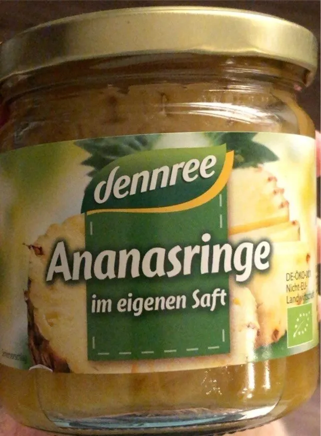 Ananasringe im eigenen Saft