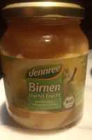 Birnen Viertel Frucht