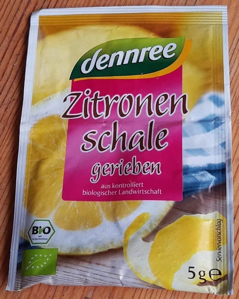 Zitronenschale gerieben