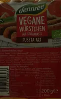 Vegane Würstchen auf Seitanbasis