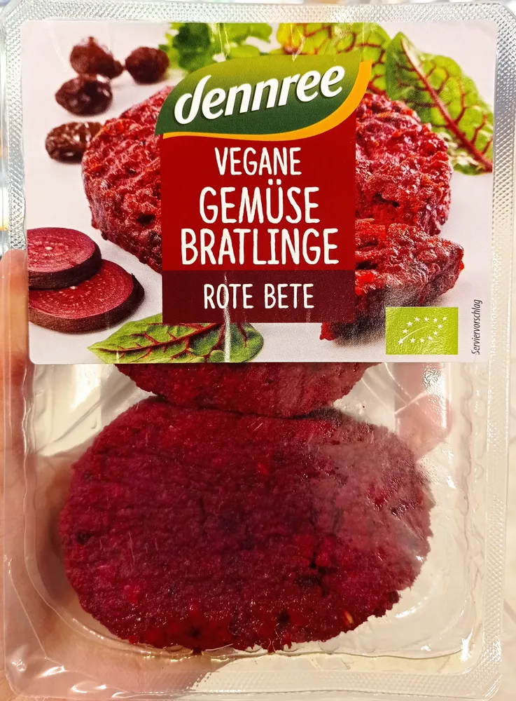 Bio gemüsebratling Rote Bete