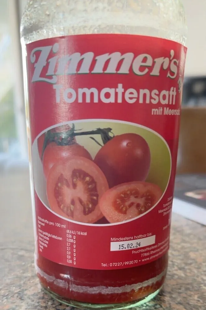 Jus de tomate