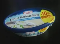 Sahne Heringsfilets (mit Gurke & Apfel)