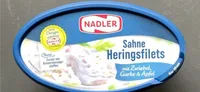 Sahne Heringsfilet mit Zwiebel, Gurke, Apfel