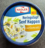 Heringstopf Senf Happen
