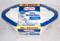 Sahne-Heringsfilets mit Zwiebel, Gurke & Apfel