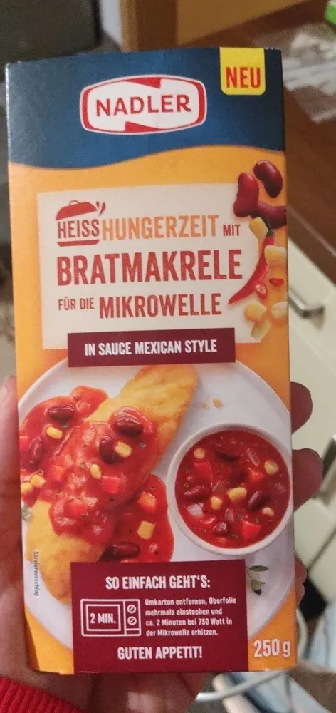 Bratmakrelle für die Mikrowelle