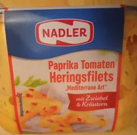 Paprika Tomaten Heringsfilets „Mediterrane Art“ mit Zwiebel & Kräutern